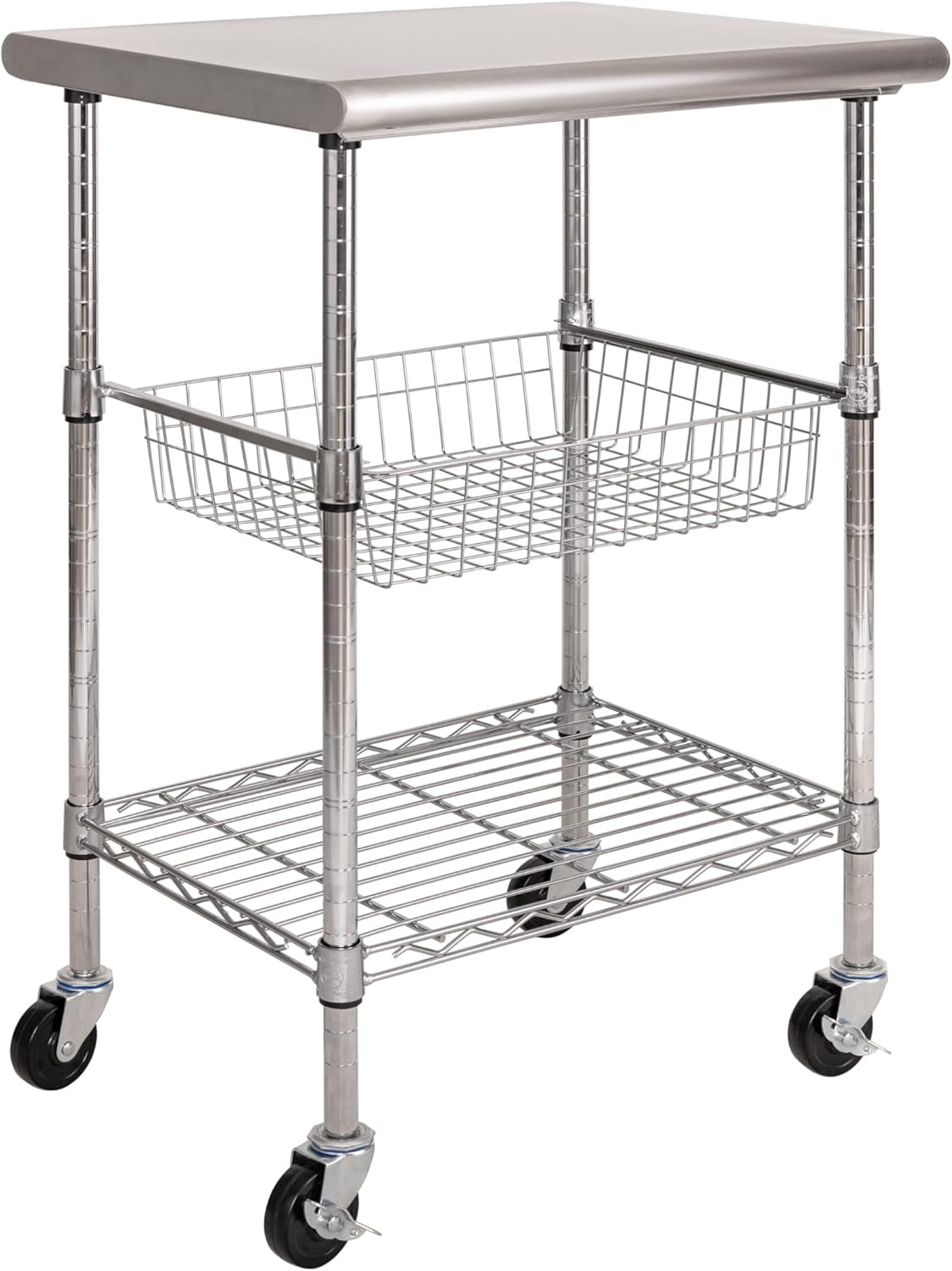 Commercial Kitchen Warehouse - Commercial Work Table Island Utility Cart