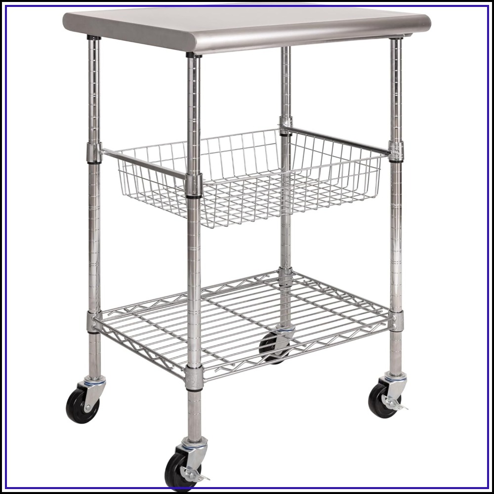 Commercial Kitchen Warehouse - Commercial Work Table Utility Cart Prep