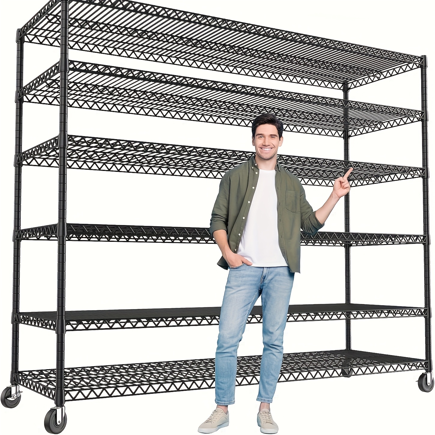 Commercial Kitchen Warehouse - 3200 LBS Capacity Wire Shelving with