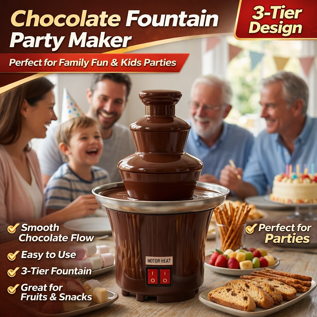 3-Tier Electric Chocolate Foun – обзор и цена Chocolate Fountain Commercial