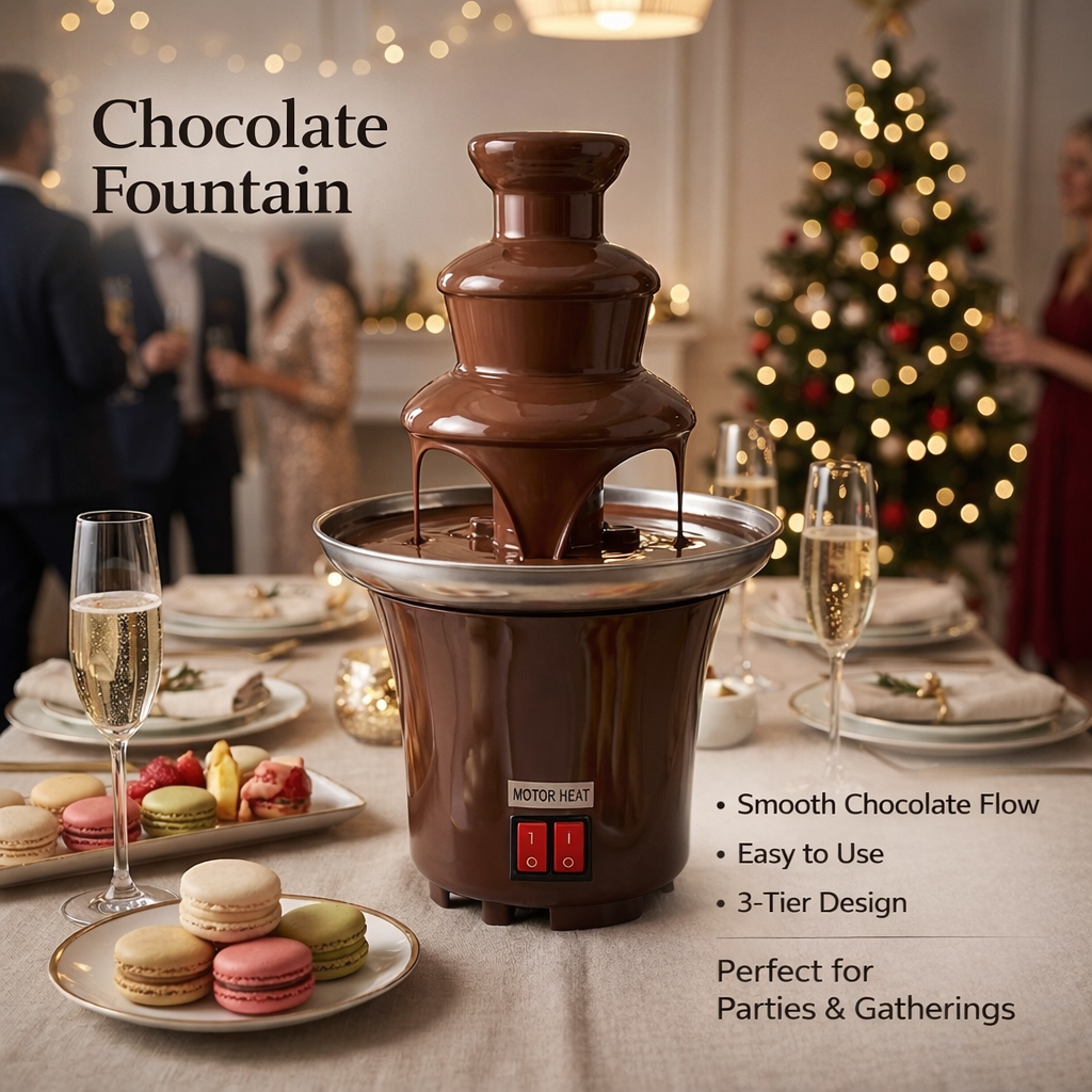 3-Tier Electric Chocolate Foun – обзор и цена Chocolate Fountain Commercial