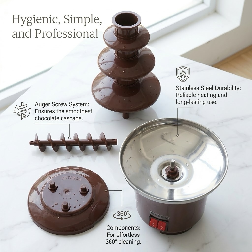 3-Tier Electric Chocolate Foun – обзор и цена Chocolate Fountain Commercial