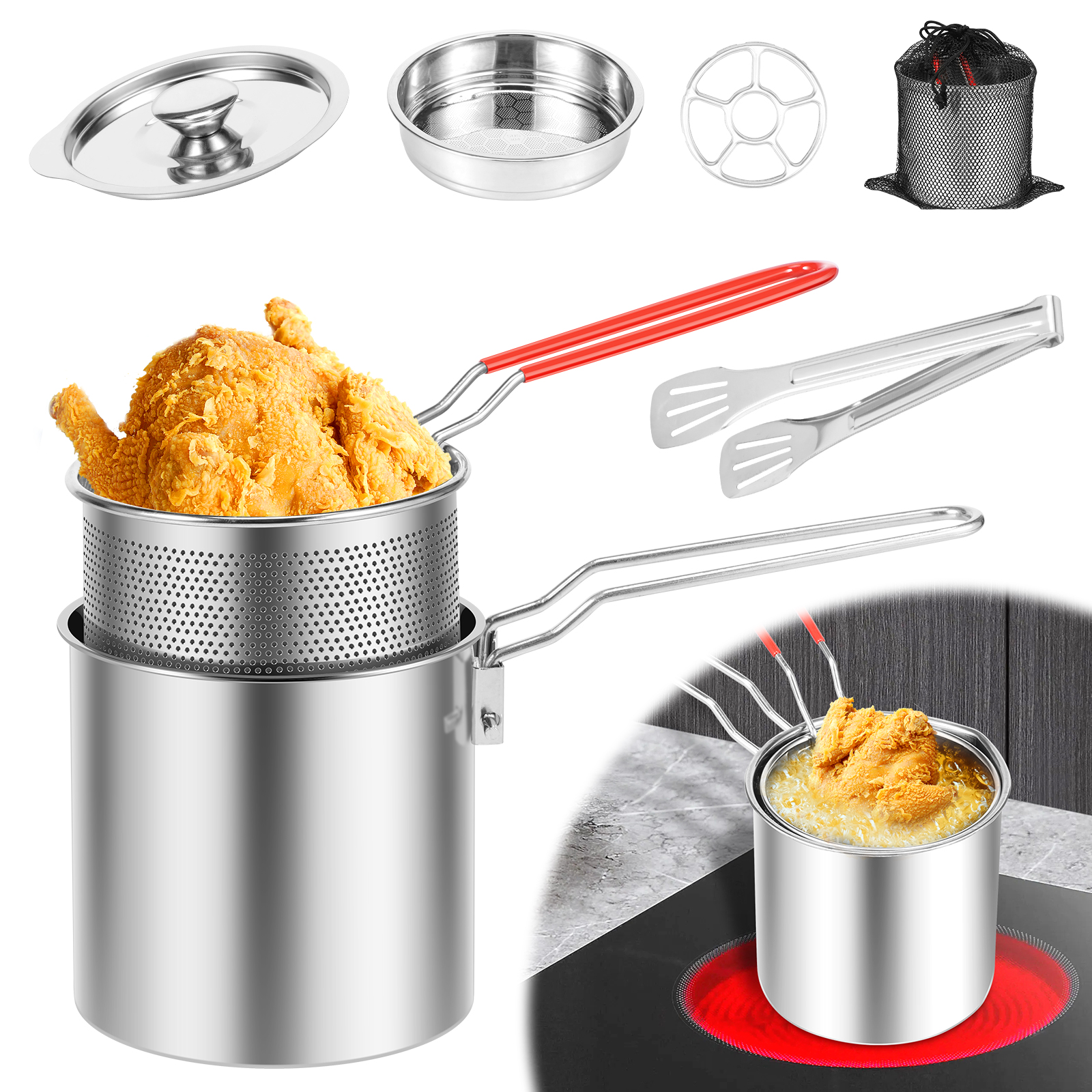 Deep Fryer Pots Stainless Stee – обзор и цена Commercial Kitchen Appliances
