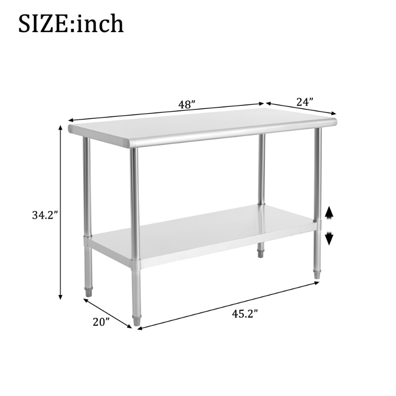 24x48 Inch Stainless Steel Pre – обзор и цена Commercial Kitchen Warehouse