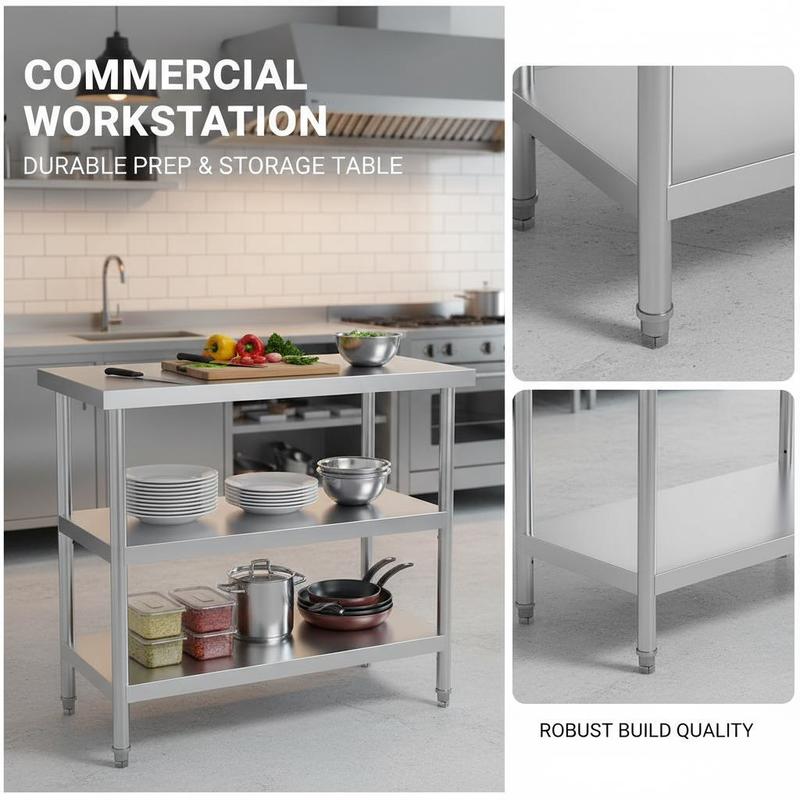 Metal Workstation 18 x 36 x 34 – обзор и цена Commercial Kitchen Warehouse