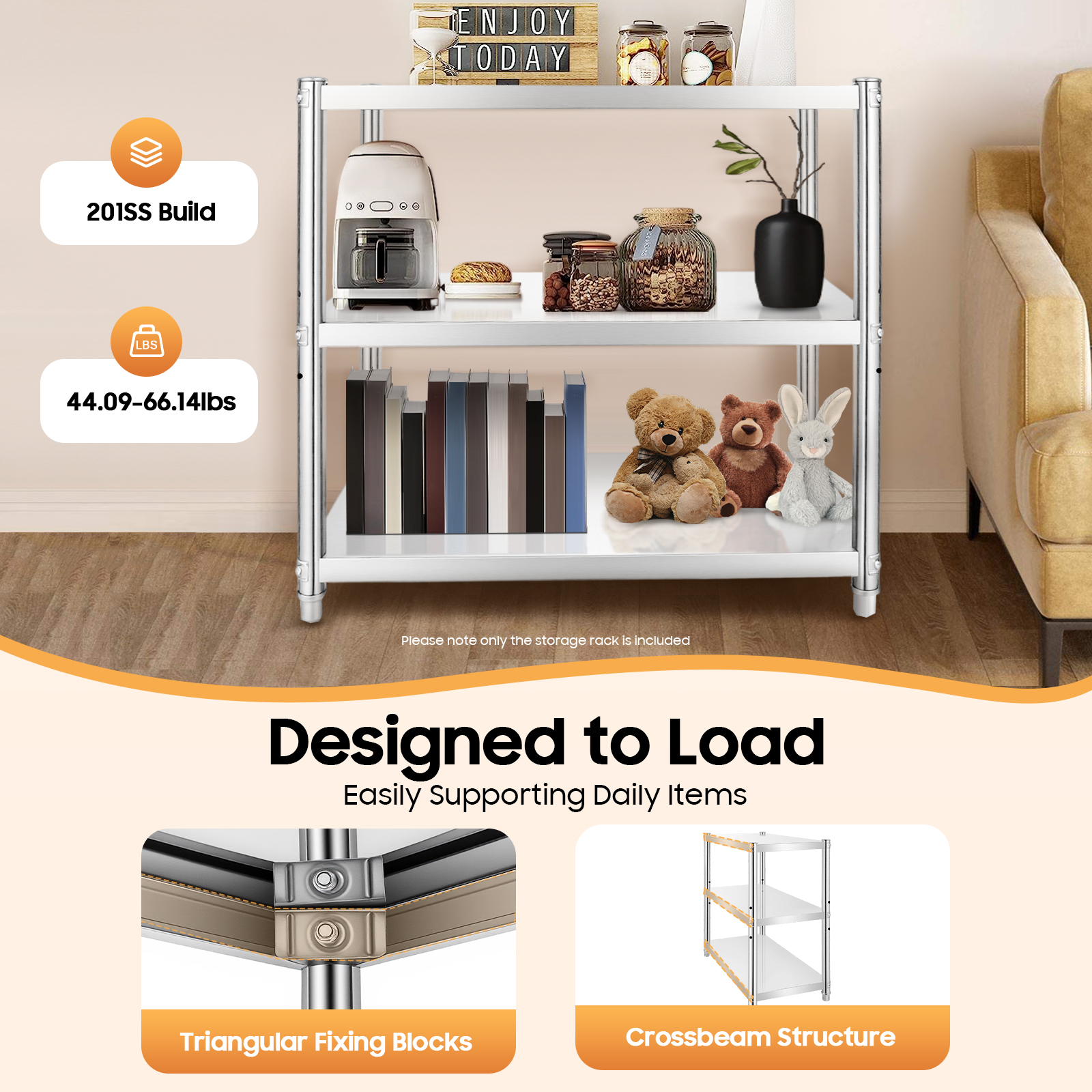 3-Tiers Kitchen Shelf Stainles – обзор и цена Commercial Kitchen Warehouse