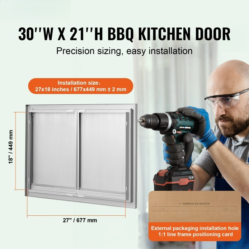 BBQ Access Door Stainless Stee – обзор и цена Commercial Kitchen Wall Panel